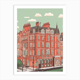 London England Travel Illustration 7 Art Print