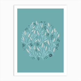 Mimosa's Round Dance [smoky blue] Art Print