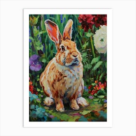 Flemish Giant Rabbit Painting 4 Art Print