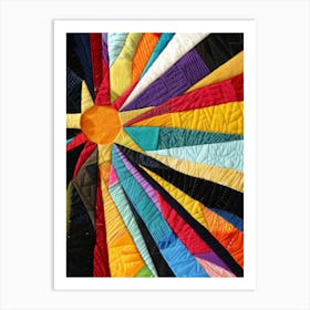 Sunburst Quilt Art Print