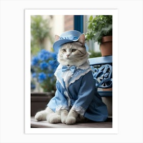 Victorian Cat 8 Art Print