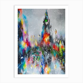 London's Rain Art Print