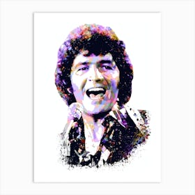 Mac Davis Splash Colorful Art Art Print