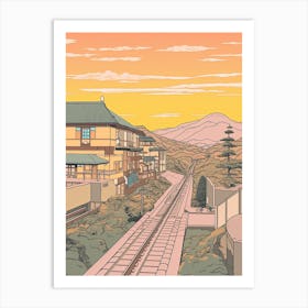 Osaka Japan Travel Illustration 3 Art Print