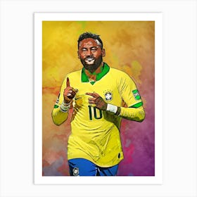 Neymar Jr 2 Art Print