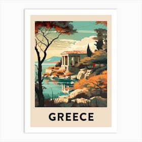 Vintage Travel Poster Greece 7 Art Print