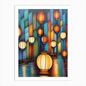 Chinese Lanterns 2 Art Print