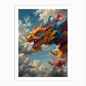 Dragon In The Sky 1 Art Print