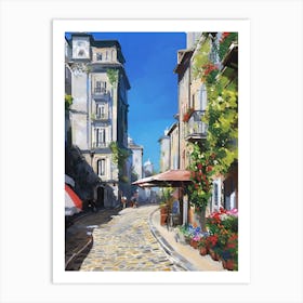 Street Scene in Summer Art Print