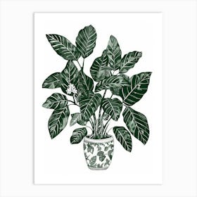 Plant In A Pot 13 Art Print