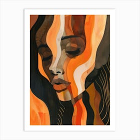 Woman'S Face 43 Art Print