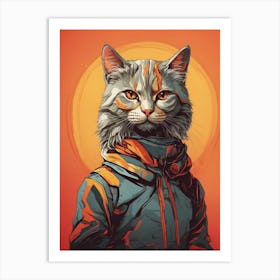 Cat Vector Art Print