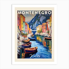 Kotor Montenegro 1 Fauvist Painting  Travel Poster Art Print