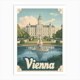 Aihrgdesign A Classic 1960s Travel Poster For Vienna Showcasi 98d95e41 6662 46bd 85c6 43ddedda8dfb 1 Art Print