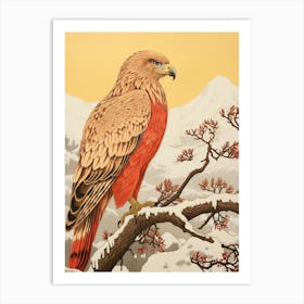 Bird Illustration Golden Eagle 2 Art Print