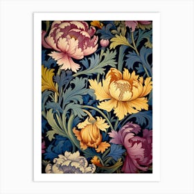 Wallpaper Floral Pattern 1 Art Print