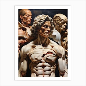 Anatomy Of The Human Body 1 Art Print