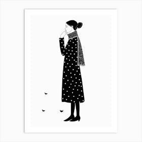 Polka Dot Girl 9 Art Print