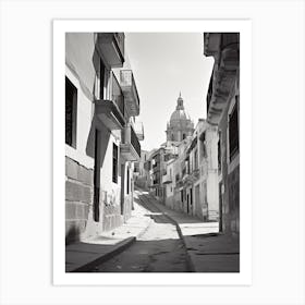 Cartagena, Spain, Black And White Old Photo 1 Art Print