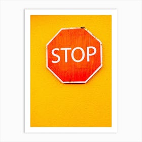 Stop Sign Art Print