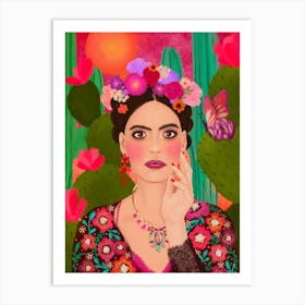 The Colorful Frida Art Print