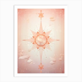 Celestial Abstract Geometric Illustration 12 Art Print