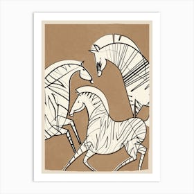 Abstract Zebra 1 Art Print