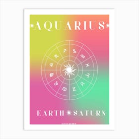 Aquarius Horoscope Art Print