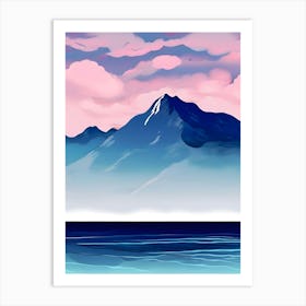 Mountain Landscape With Clouds Art Print