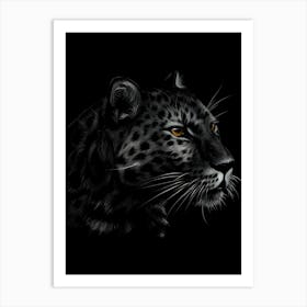 Leopard Head Art Print