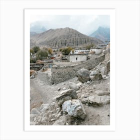 Tibetan Village In The Himalayas 1 Art Print