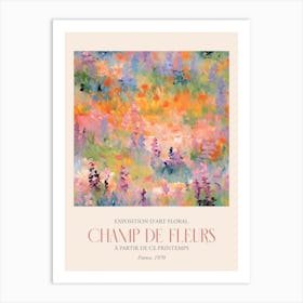 Champ De Fleurs, Floral Art Exhibition 19 Art Print