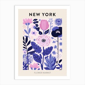 Flower Market Poster New York United States Art Print