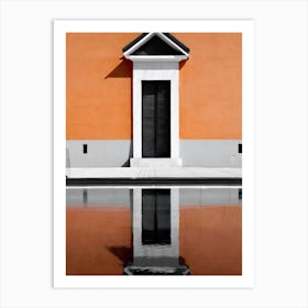 Orange Facade Art Print