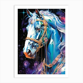 Galaxy Horse Art Print