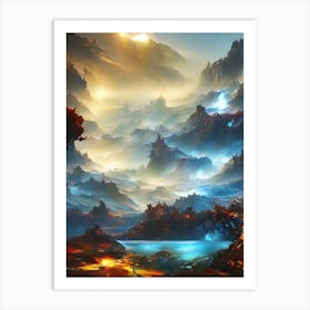 Fantasy Landscape, Fantasy Art, Fantasy Painting, Fantasy Painting, Fantasy Painting, Art Print