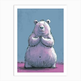 Bear In Prayer Art Print