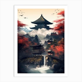 Asian Landscape Painting 13 Art Print