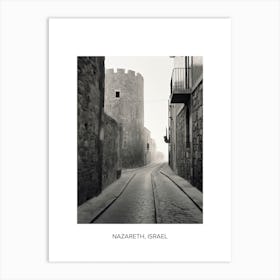 Poster Of Rhodes, Greece, Photography In Black And White 4 Art Print