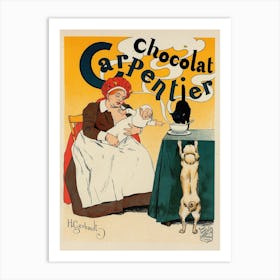 Vintage Chocolate Poster Art Print