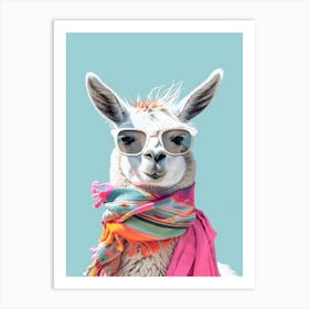 Llama With Sunglasses 1 Art Print