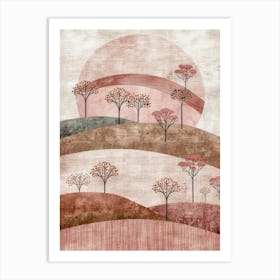 Landscape With Trees 4 Art Print