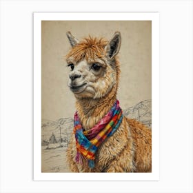 Llama 20 Art Print