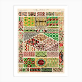 Vintage Pattern Illustration, Owen Jones          Art Print