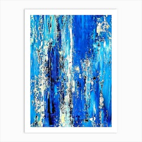 Blue Abstract Painting Art Print