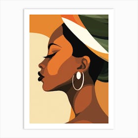 African Woman Portrait 1 Art Print