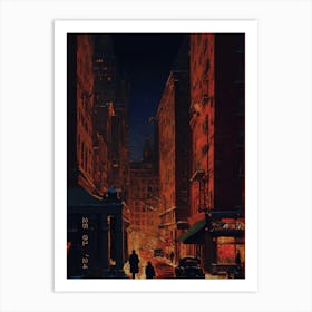 Nyc At Night Art Print