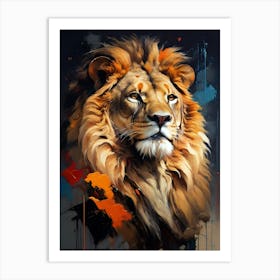 Lion Painting Art Print