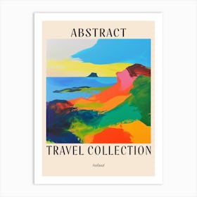 Abstract Travel Collection Poster Iceland 6 Art Print