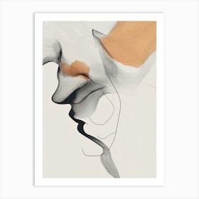 Abstract Portrait Of A Woman 1 Art Print